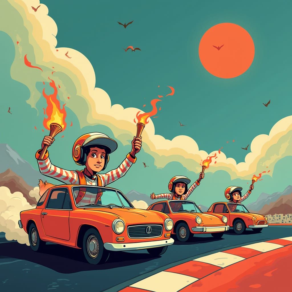 Marketing Power Races in Futuristic Style