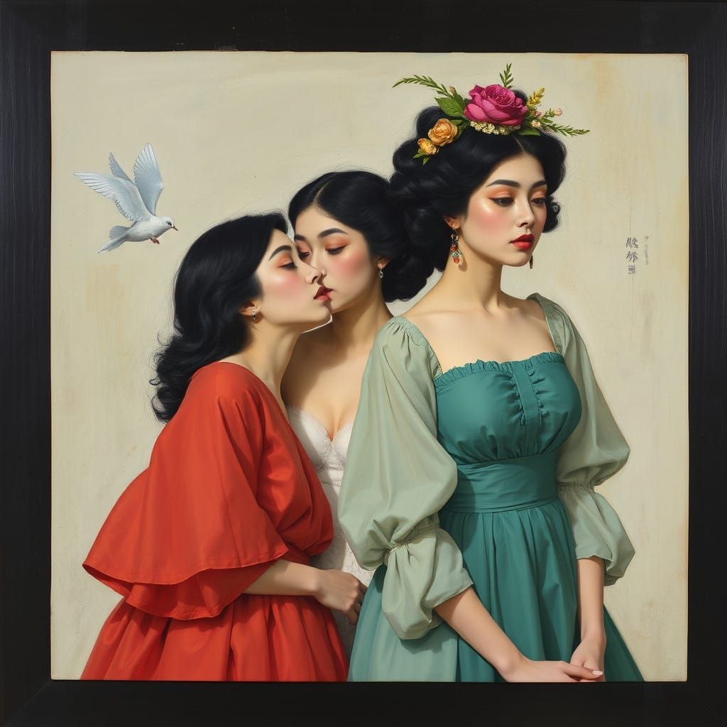 Portraits of Elegance in 21st Century Surrealism Style