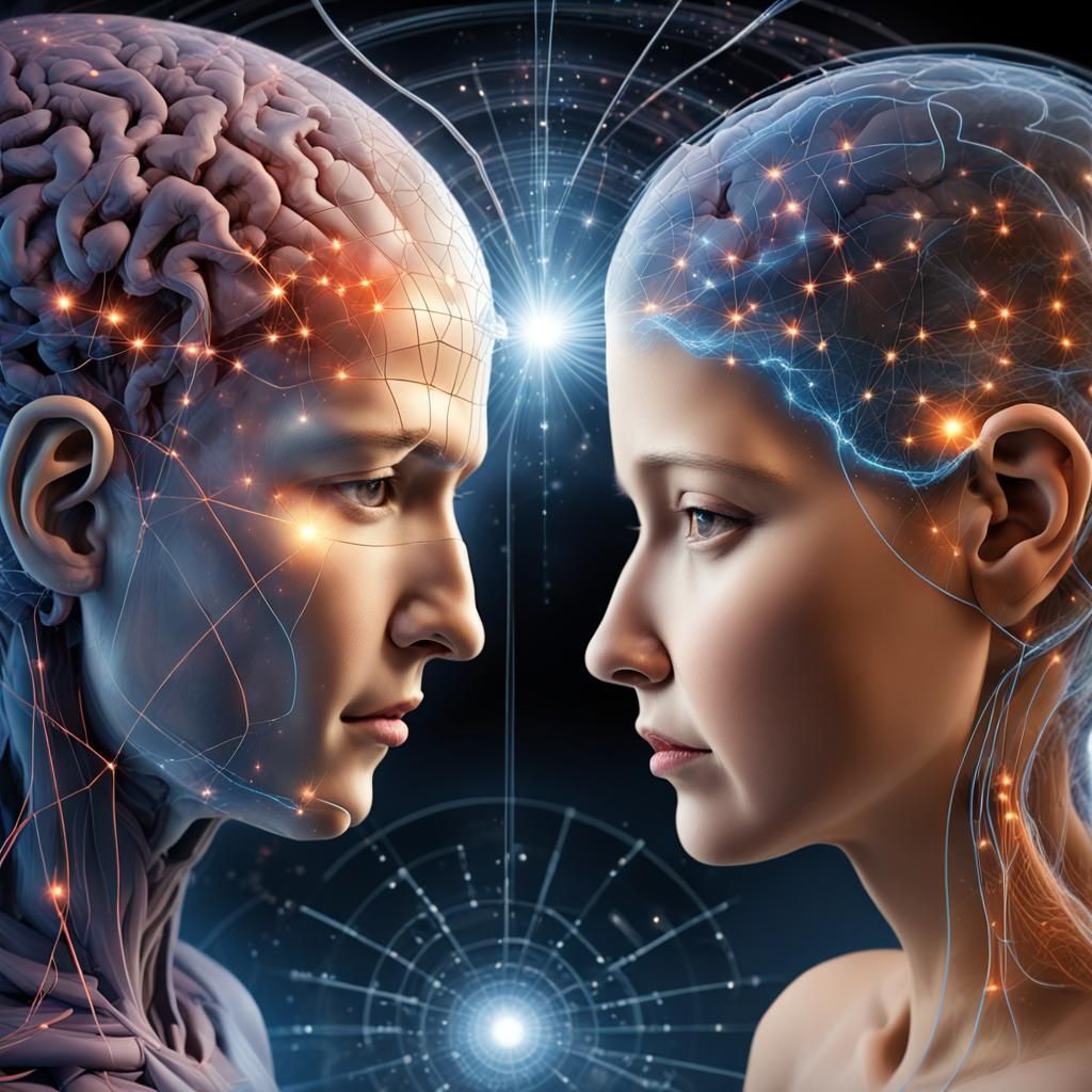 Telepathy Concept Art: Extrasensory Perception Visualized