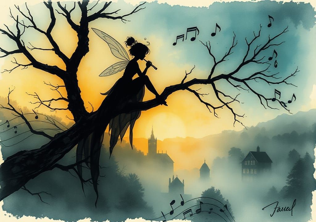 Fairy Flute Serenade at Foggy Dawn