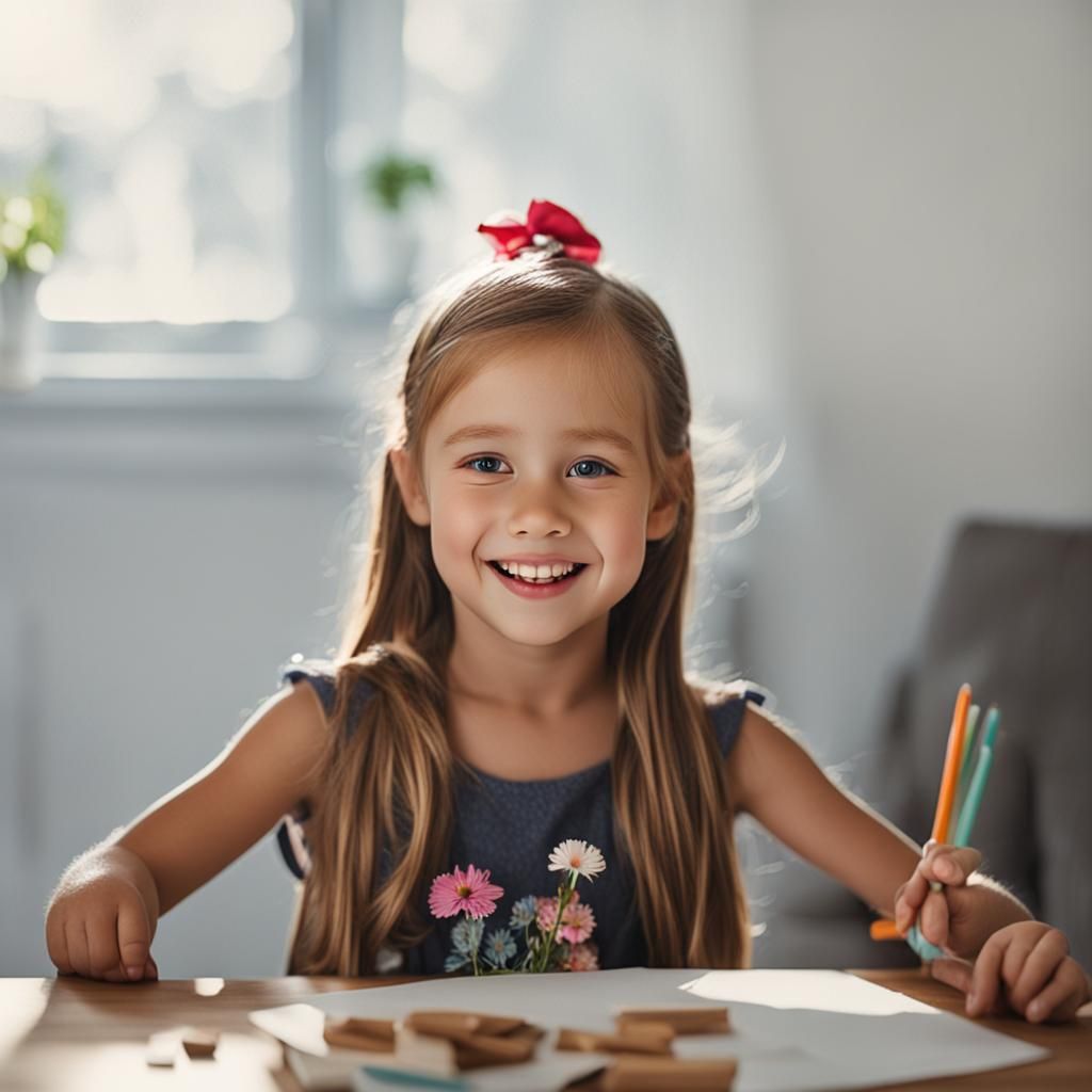 Smiling Young Girl Portrait