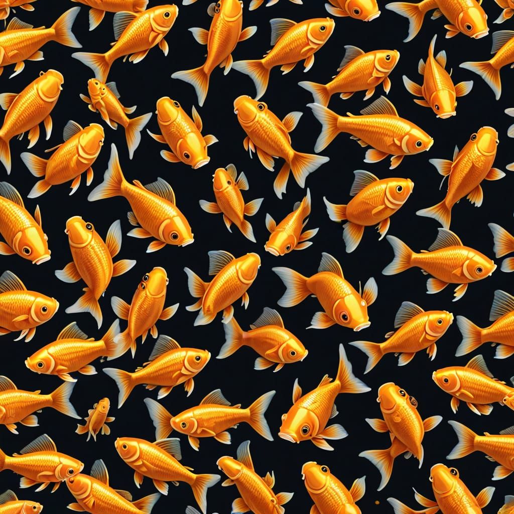 Delicately  finned gold fish