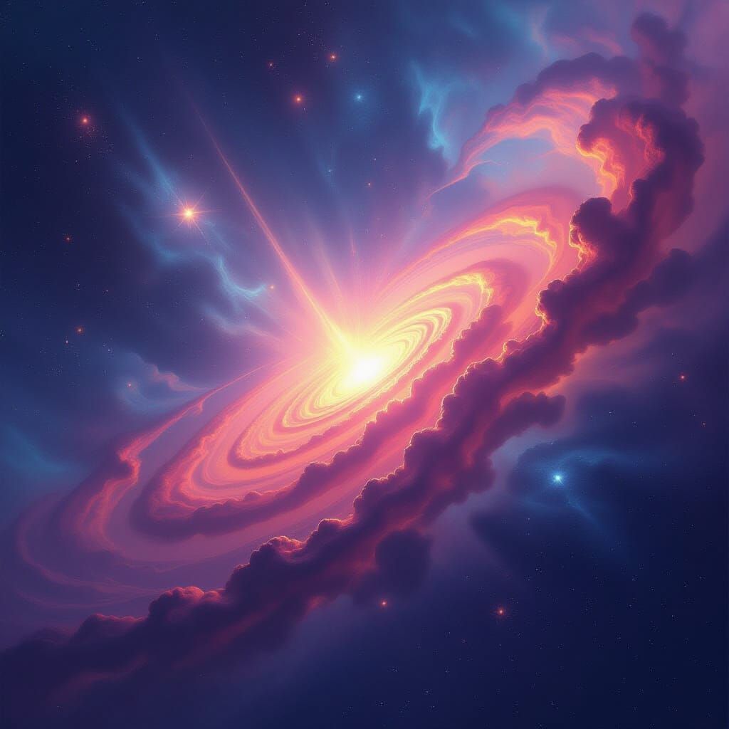 Cosmic Vista: Unified Light in Ethereal Digital Art