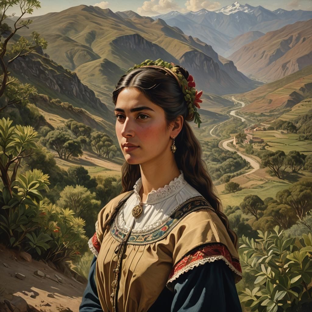 Chilean Portrait of Sabina Dolores Adriasola Martel