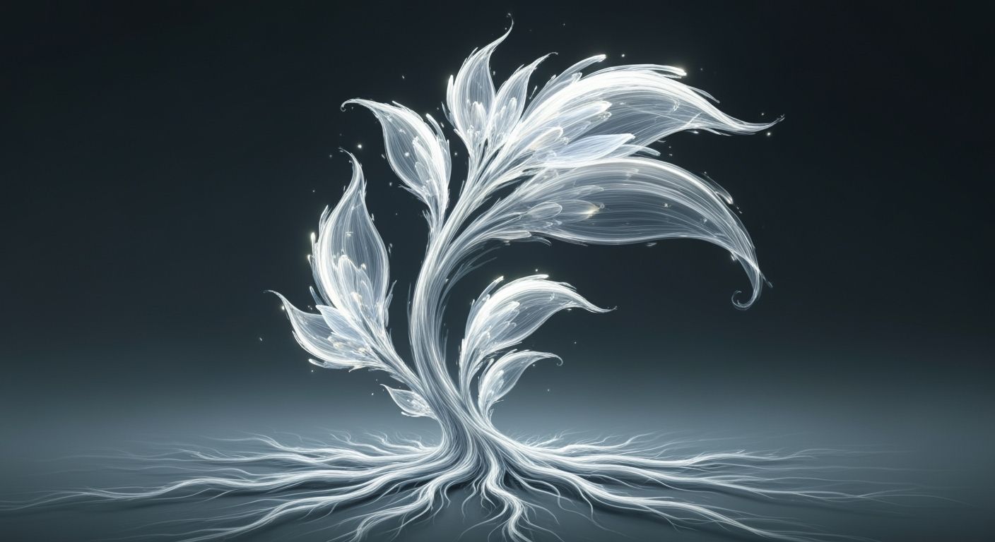 Surreal Wind Plant Illustration