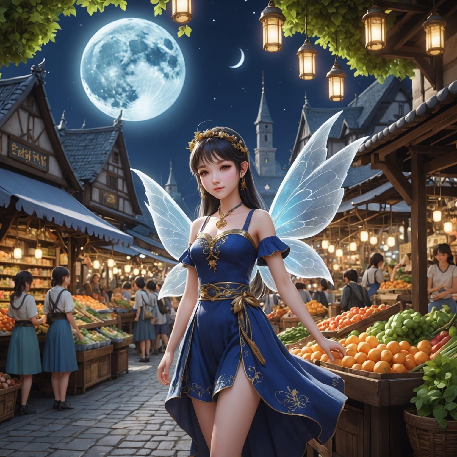 Moon Fairies in Enchantia: 3D Anime Art