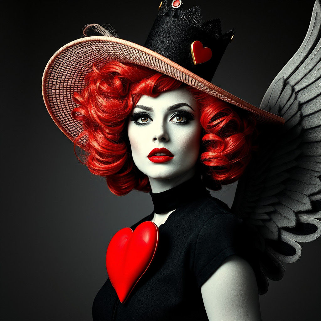 Victorian Hat and Crown in Dada Photography Style