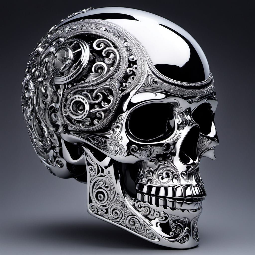 Chrome skull