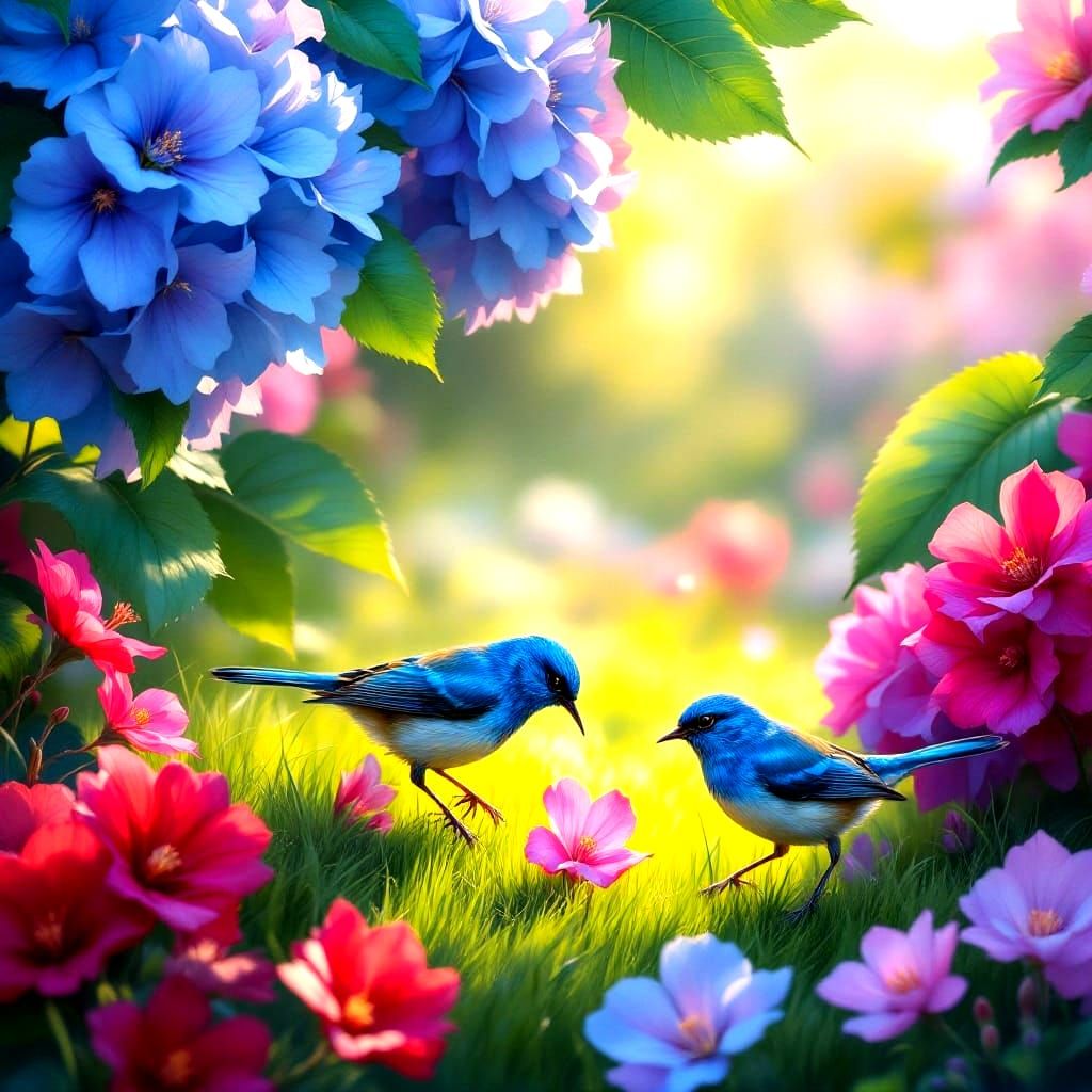 Vibrant Floral Bloom in Hyperrealism Style