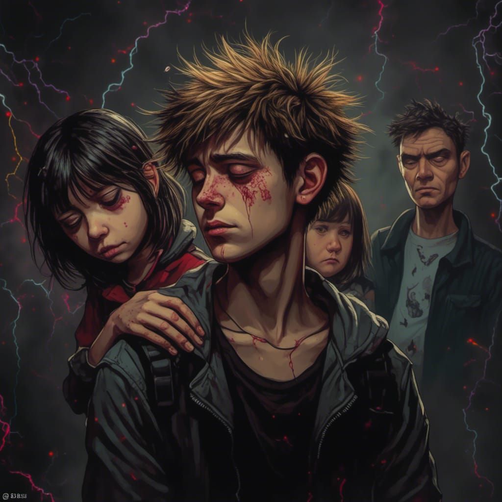 Punk Rock Drama: A Robert Smith-Inspired Scene