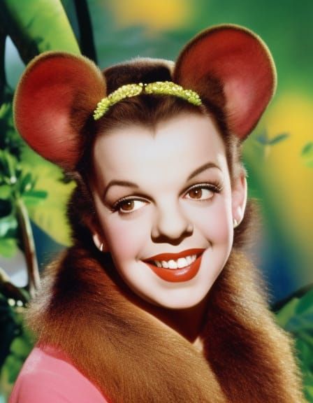 Judy Garland with Monkey Ears