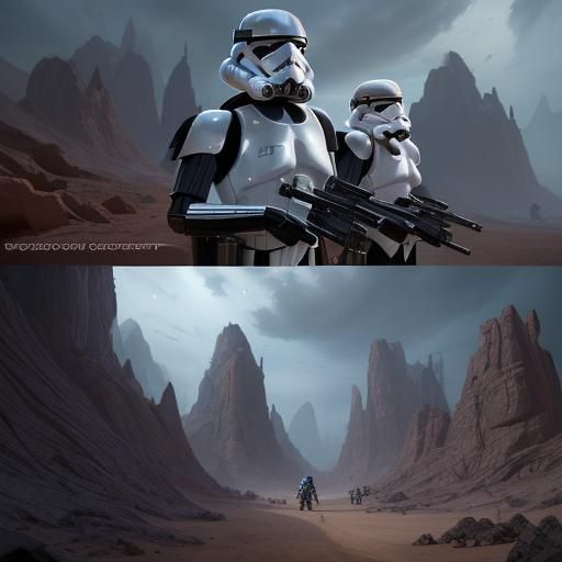 Cobra Stormtroopers: Detailed Matte Painting