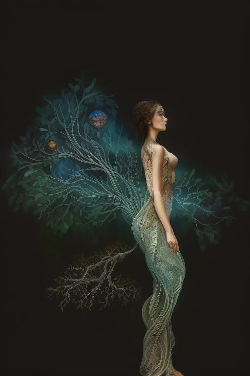 Detailed Human Energy Map with Transparent Skin