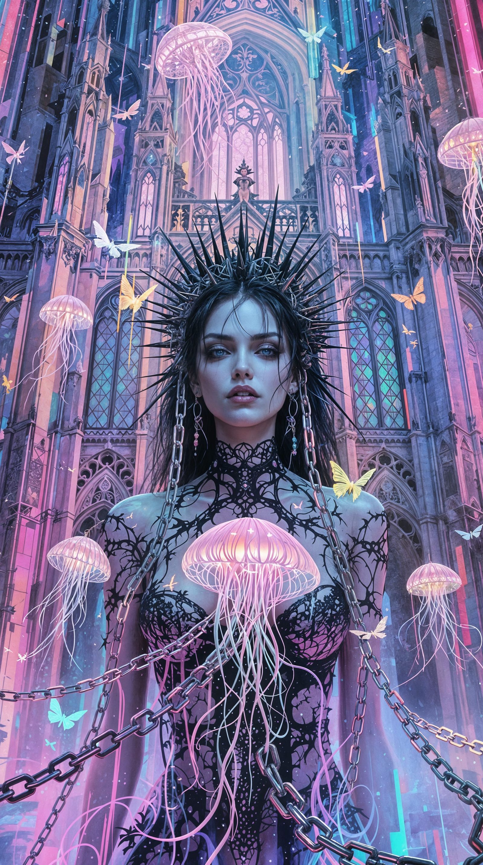 Pastel Gothic Cathedral Unfurls Liberating Radiance
