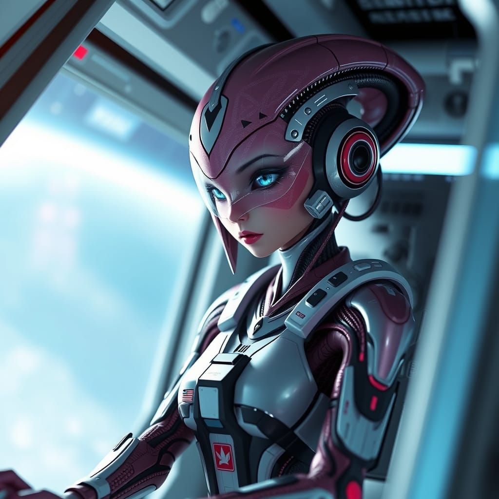 Breathtaking 3D Anime Concept Art of Alien Spaceship