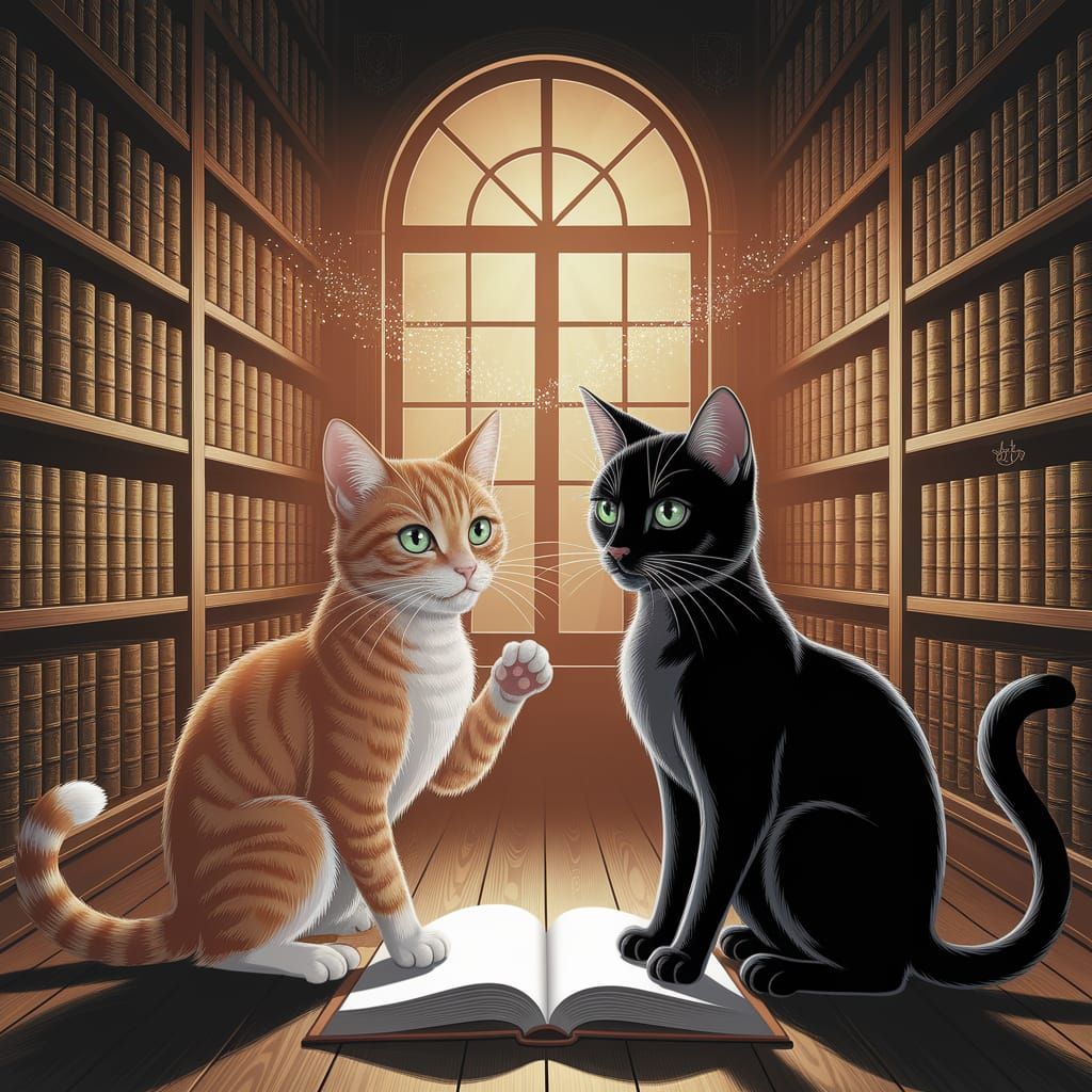 Two Cats Discussing Freud: A Webcomic Scene