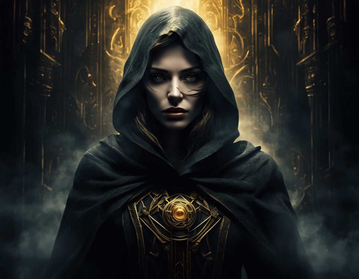 Mysterious Woman in Shadow: Golden Age Illustration