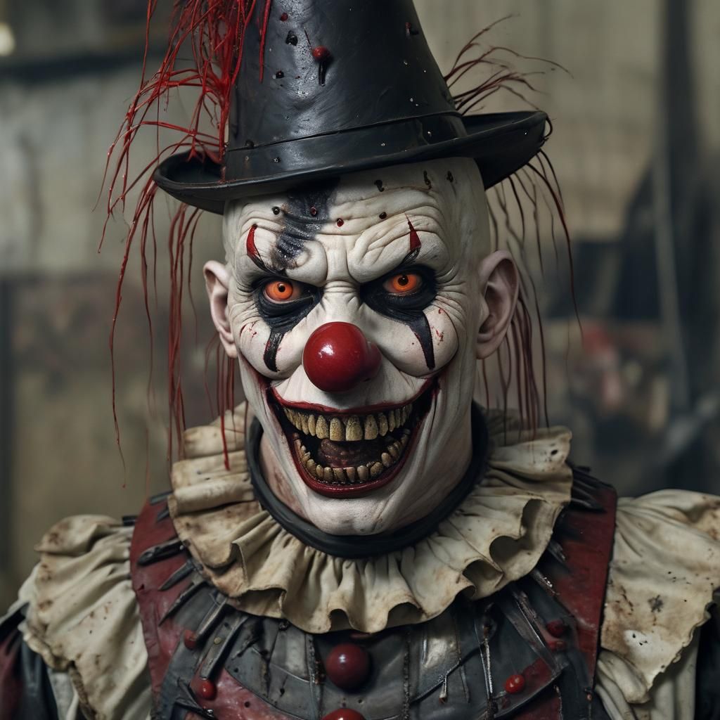 A hyperrealistic close-up of a menacing Pinhead from the mov...