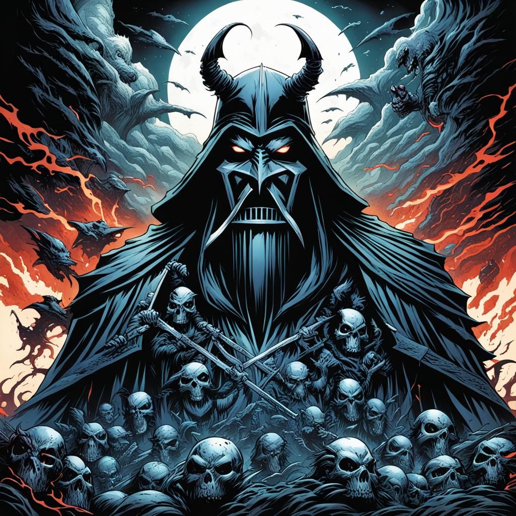 Dark Sinister Fantasy Comic Book Art