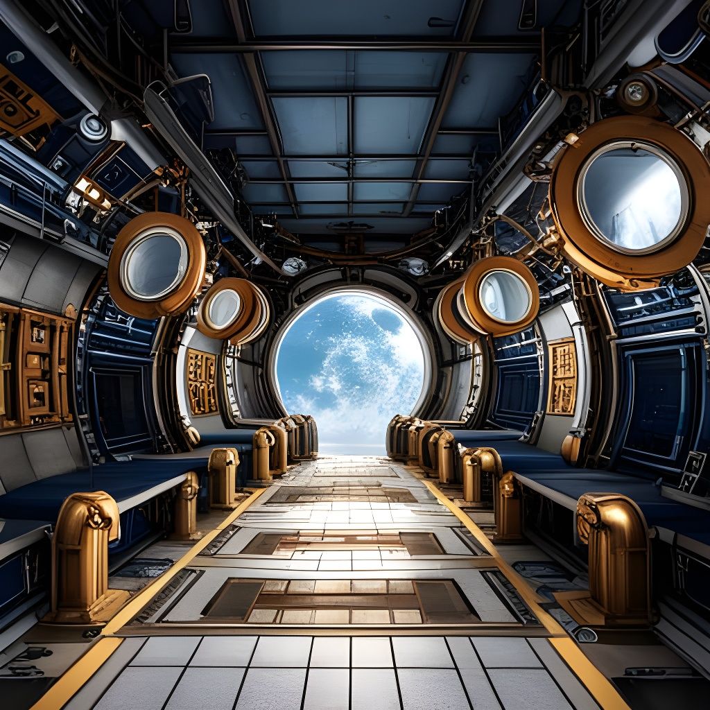Steampunk Space Station: A Retro-Futuristic Vision