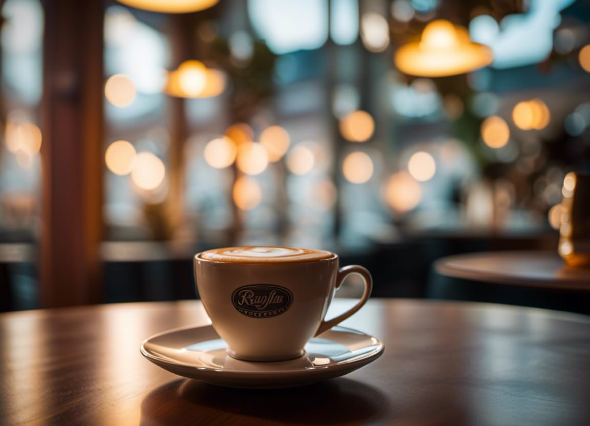 Hot Coffee in Retro Cafe: Commercial Photography