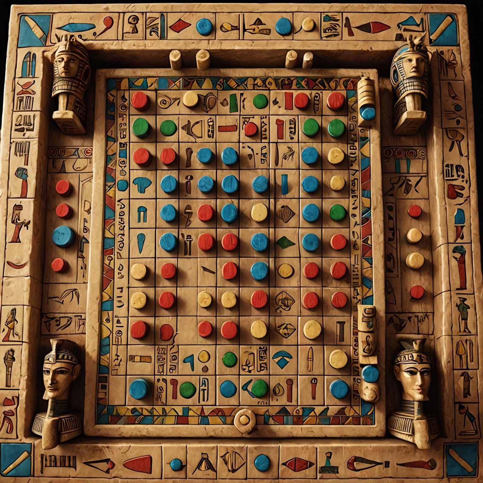 Senet: Ancient Egyptian Board Game in Vivid Detail