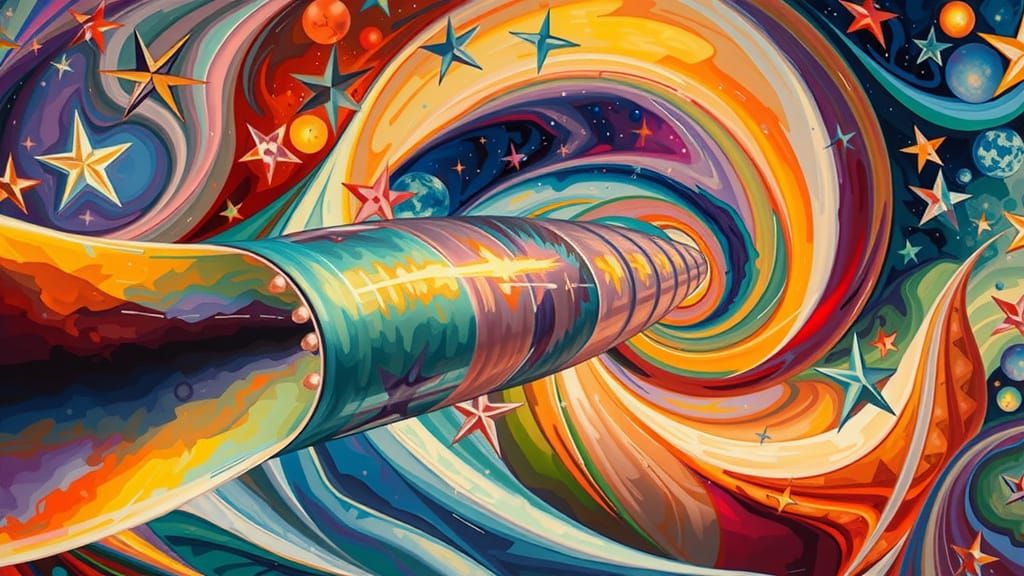 Hyper Velocity Prolate Cylinder in a Vortex of Stars