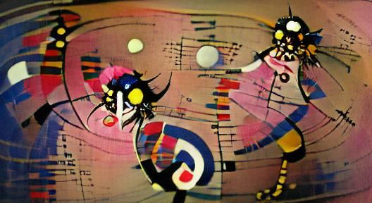 Abstract Composition in Kandinsky Style