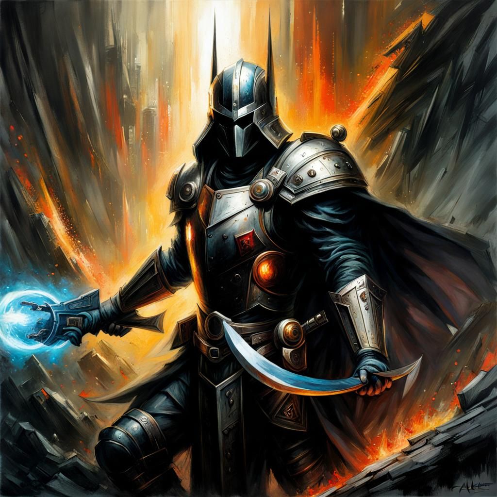 Epic Fantasy Illustration in Briclot Style