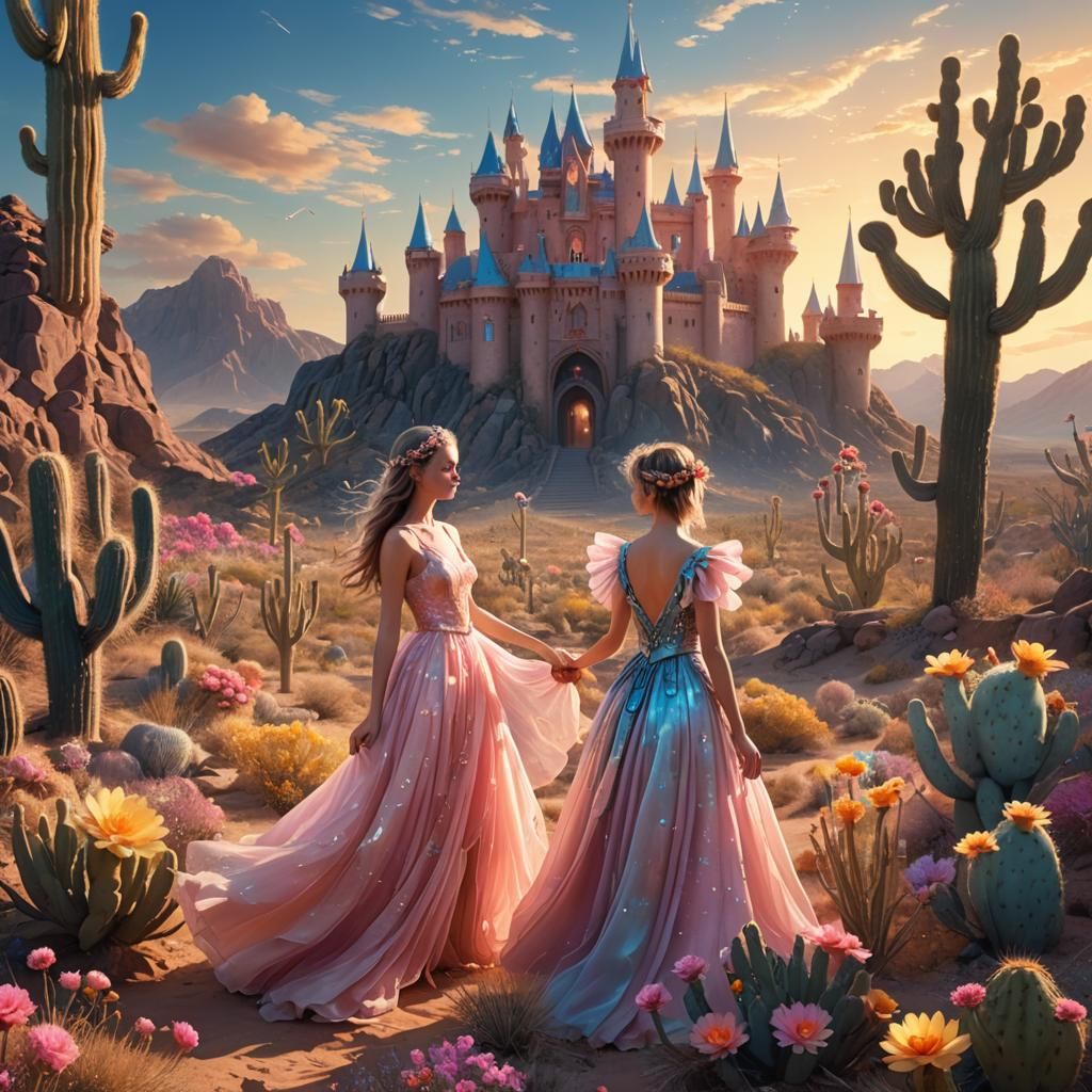 Fairy's Desert Castle: A Digital Matte Painting