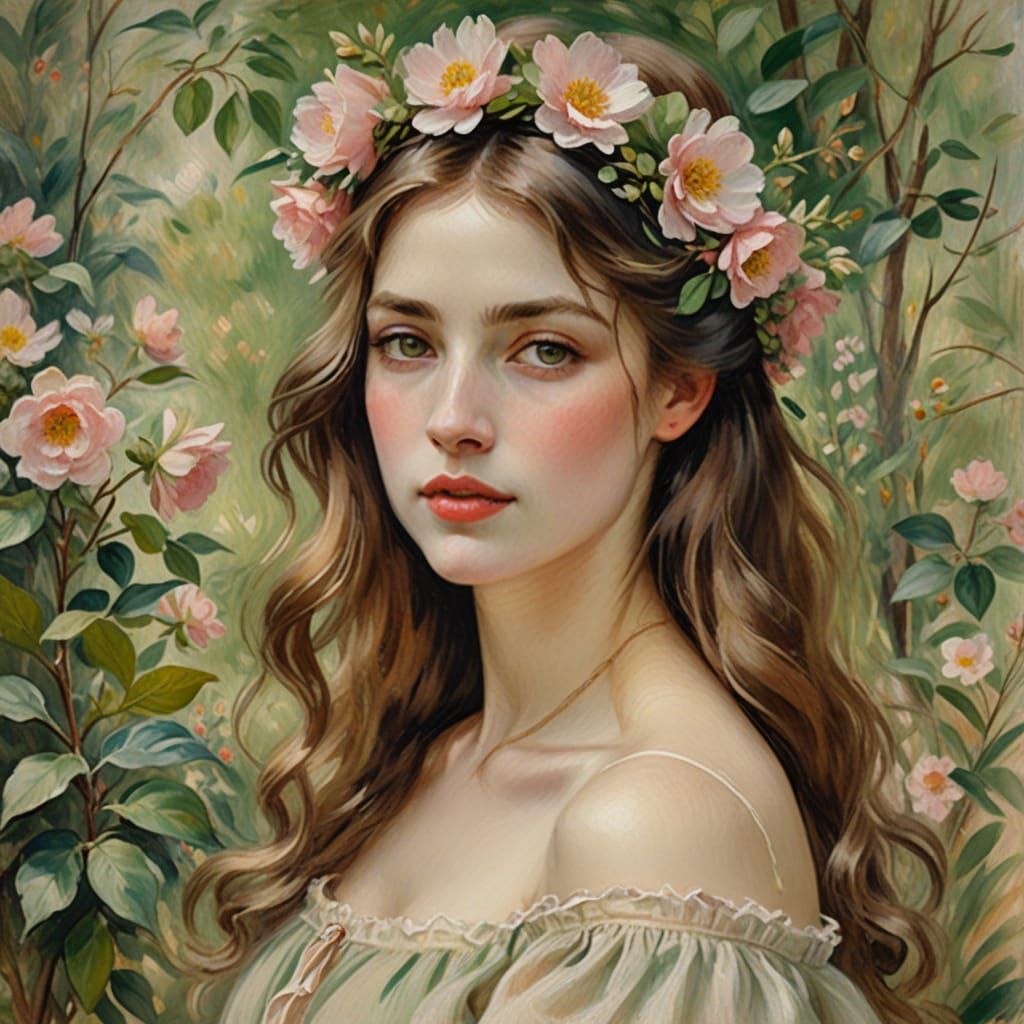 Romantic Impressionist Portrait in Soft Focus