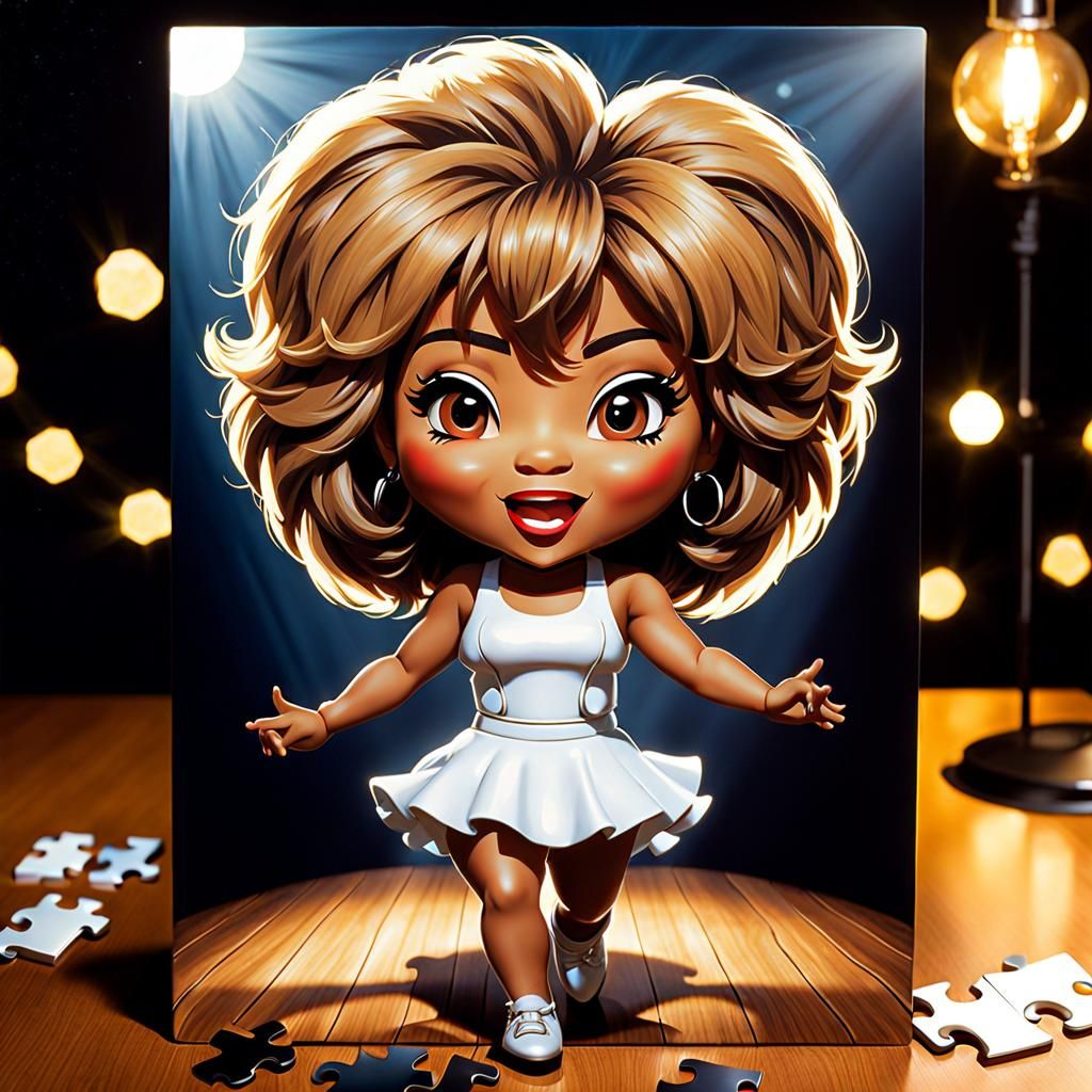 Chibi Tina Turner 'Proud Mary' Jigsaw Puzzle