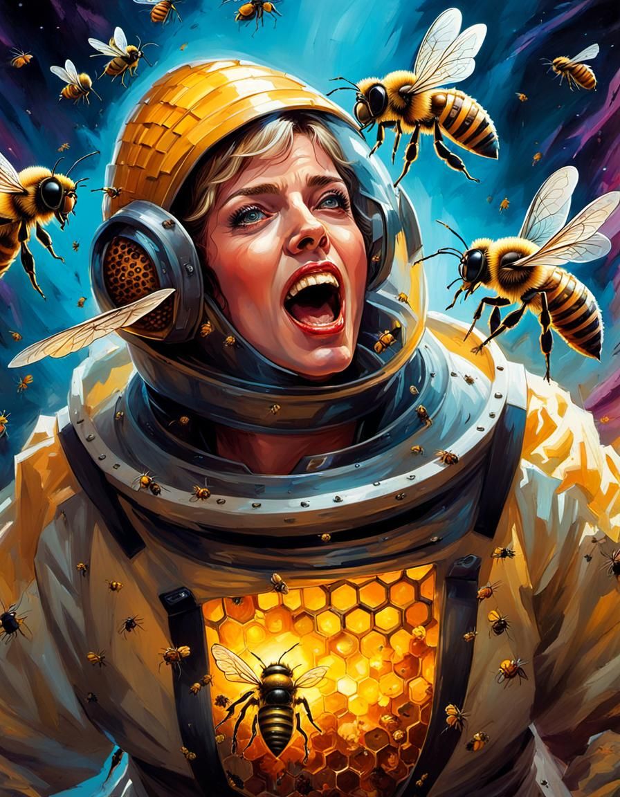 Beekeeper's Sci-Fi Nightmare: Killer Bee Attack