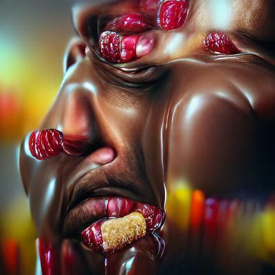 Hyperrealistic Candyman Portrait in 8K