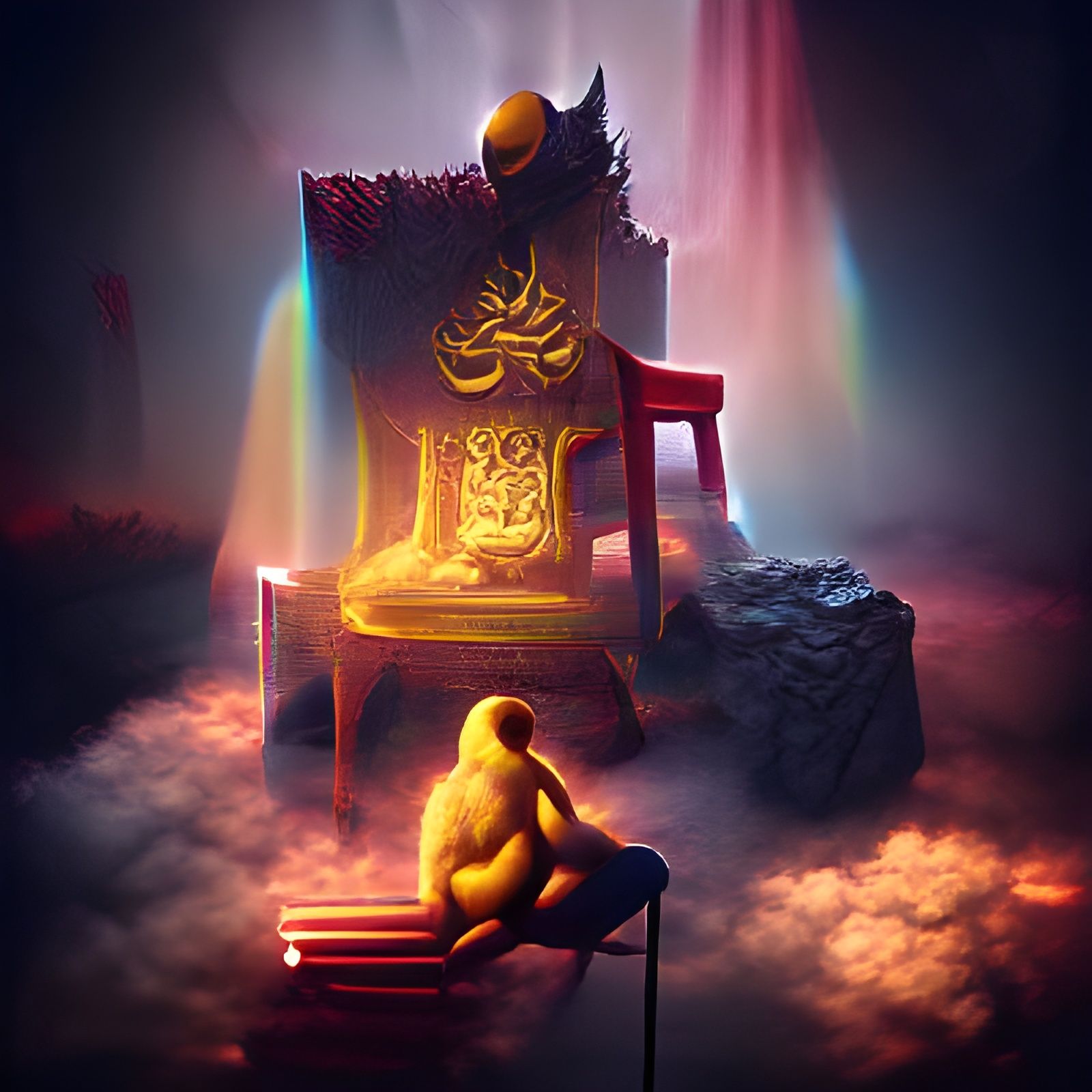 Abstract Image Generated From Empty Prompt