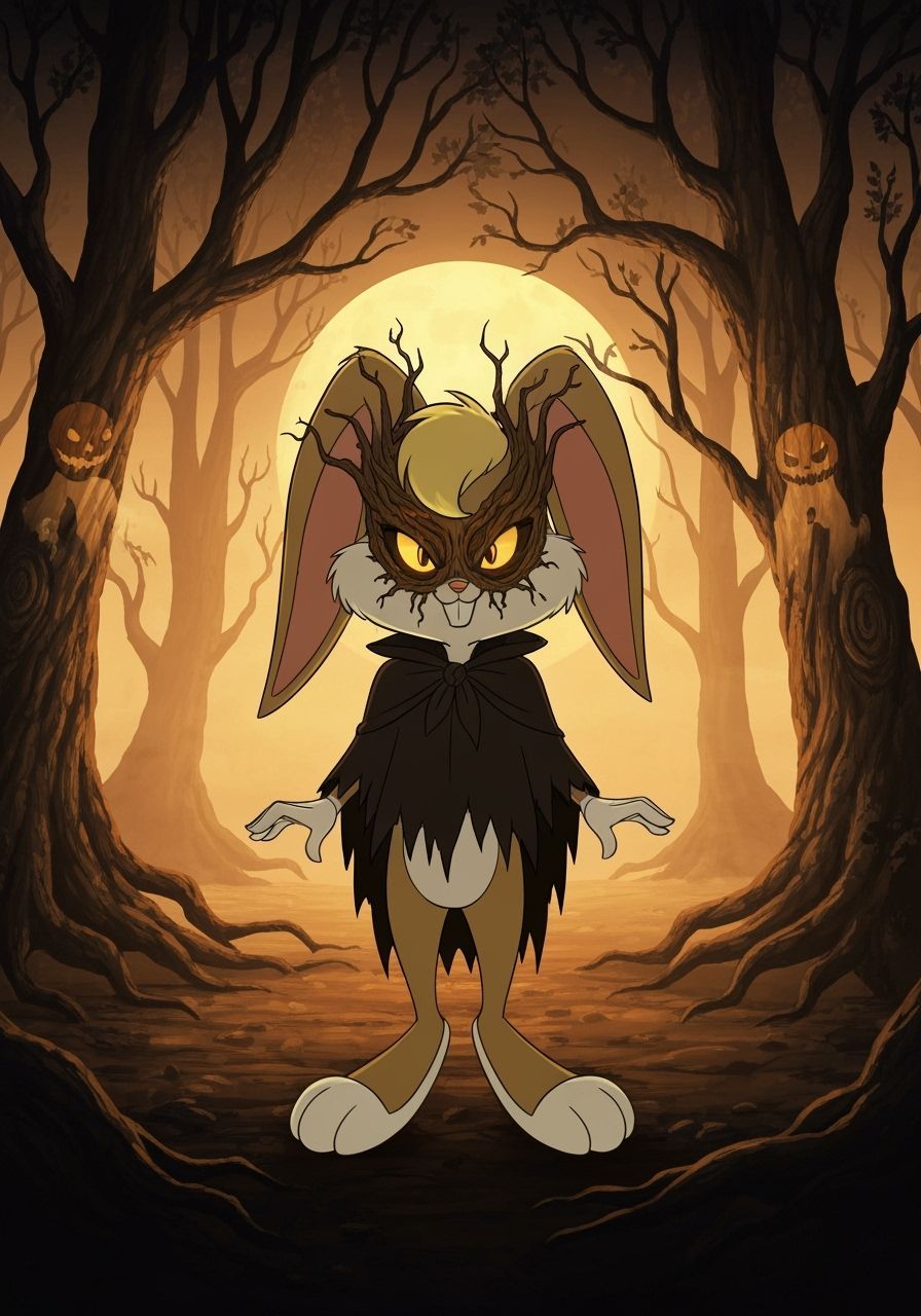 Lola Bunny as Sinister Halloween Trick-Or-Treater