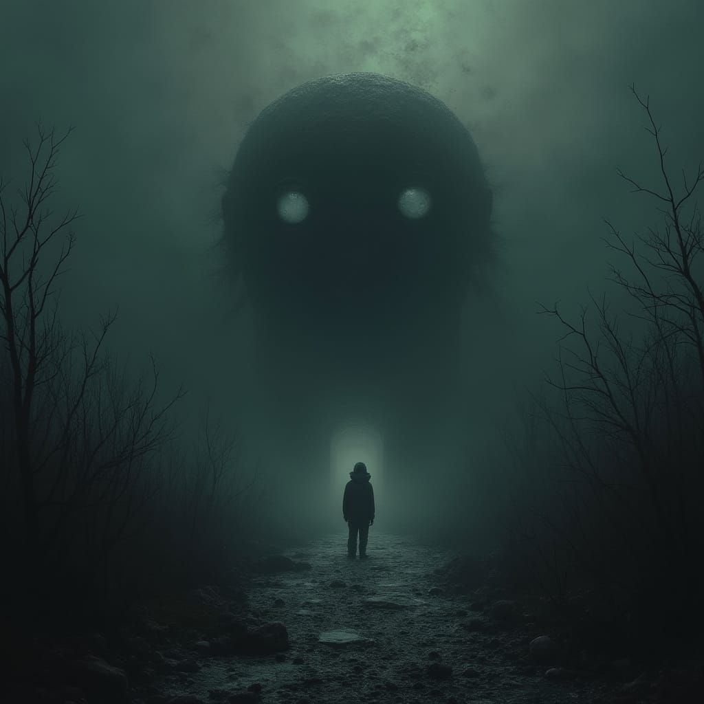 Dark, Foreboding Scene in Gigeresque Aesthetic