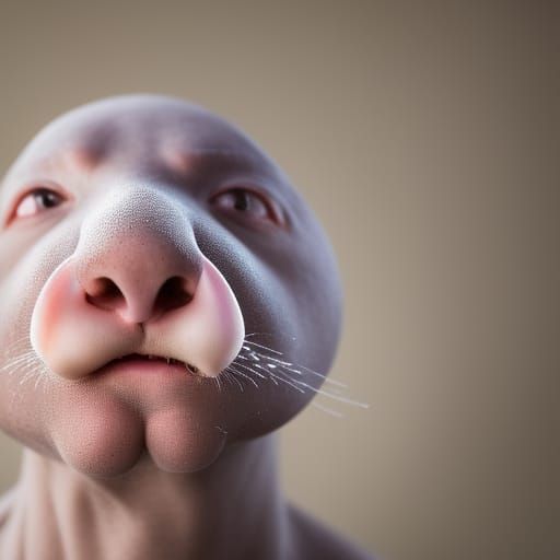 Detailed Portrait of a Star-Nosed Mole