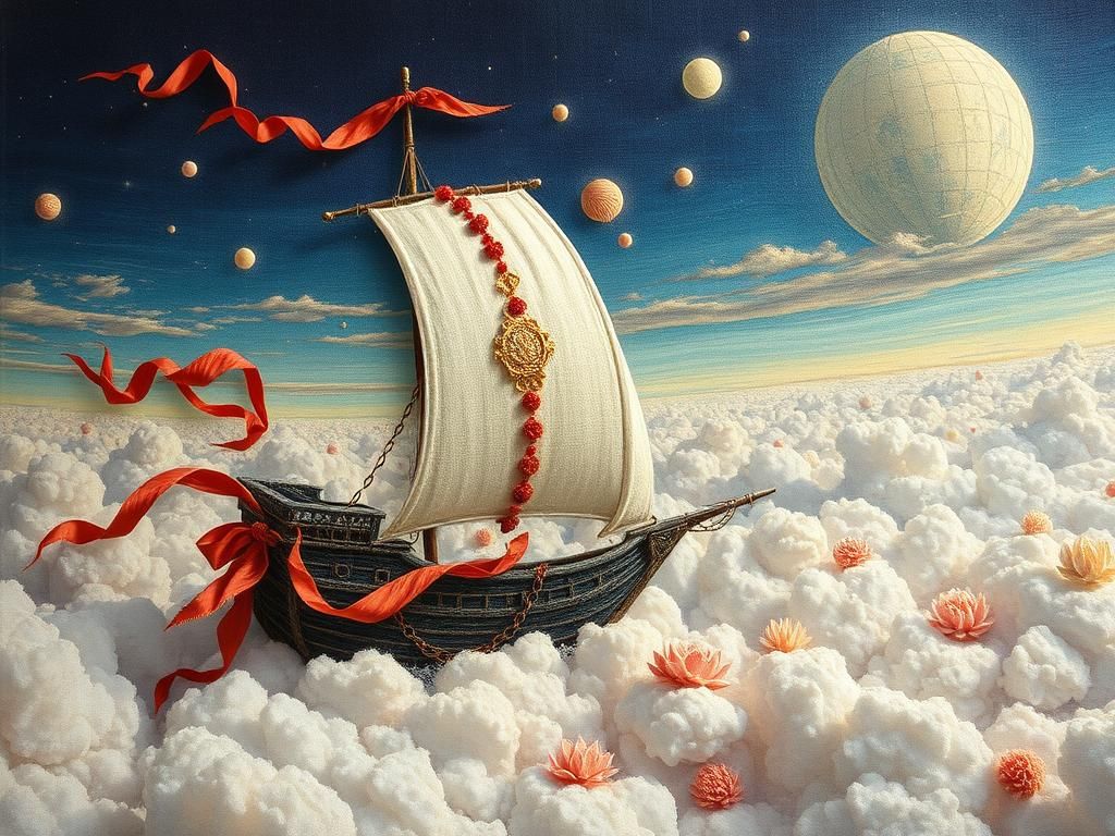 Mixed-media dreamship