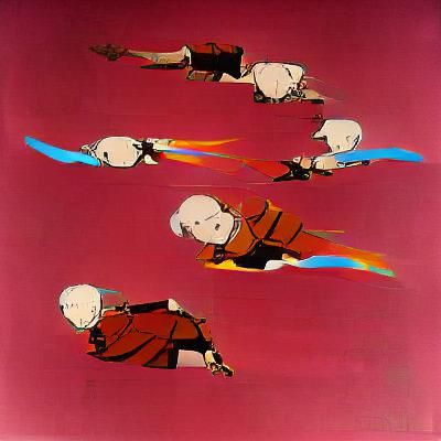 Aang from The Last Airbender in Pop Art Style