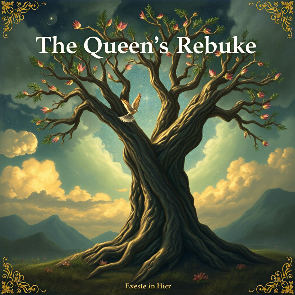 Majestic Queen of Nature Abstract Illustration