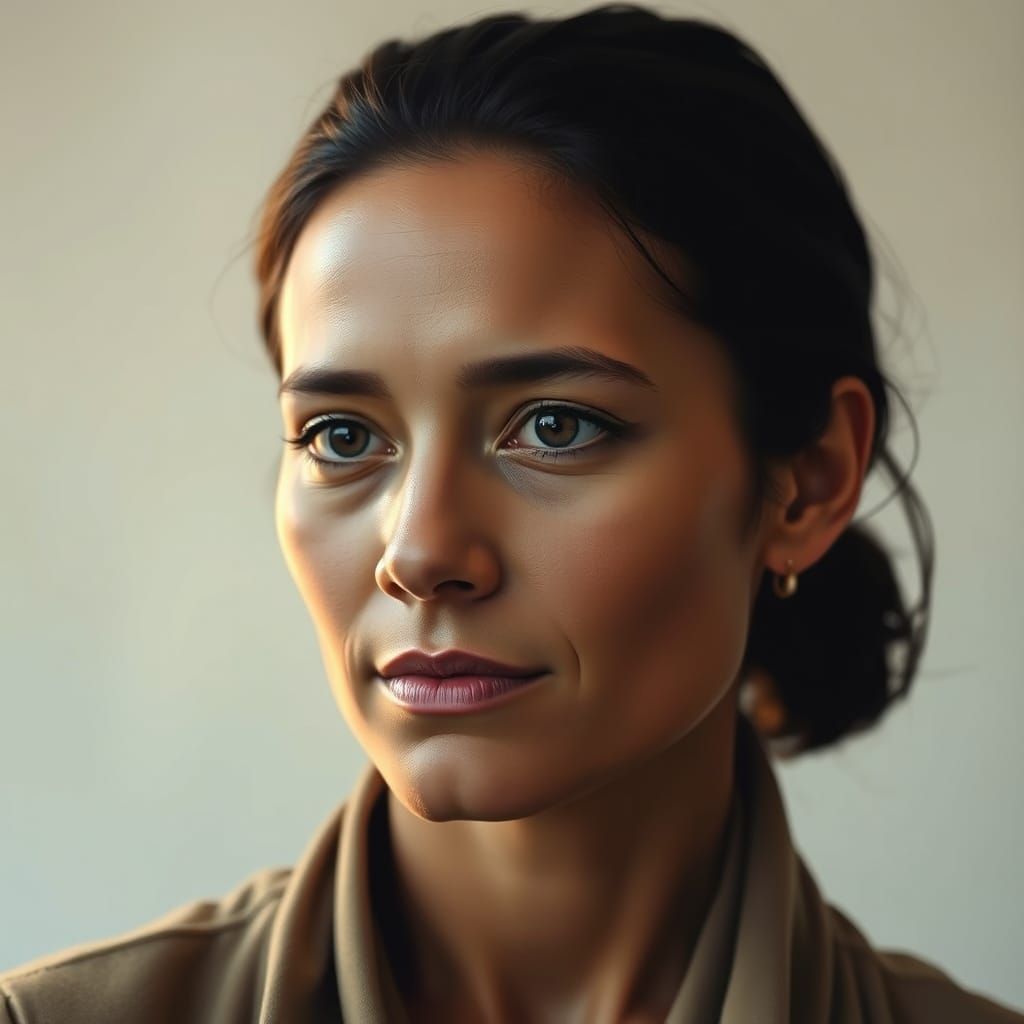 Serene Portrait in Soft Focus