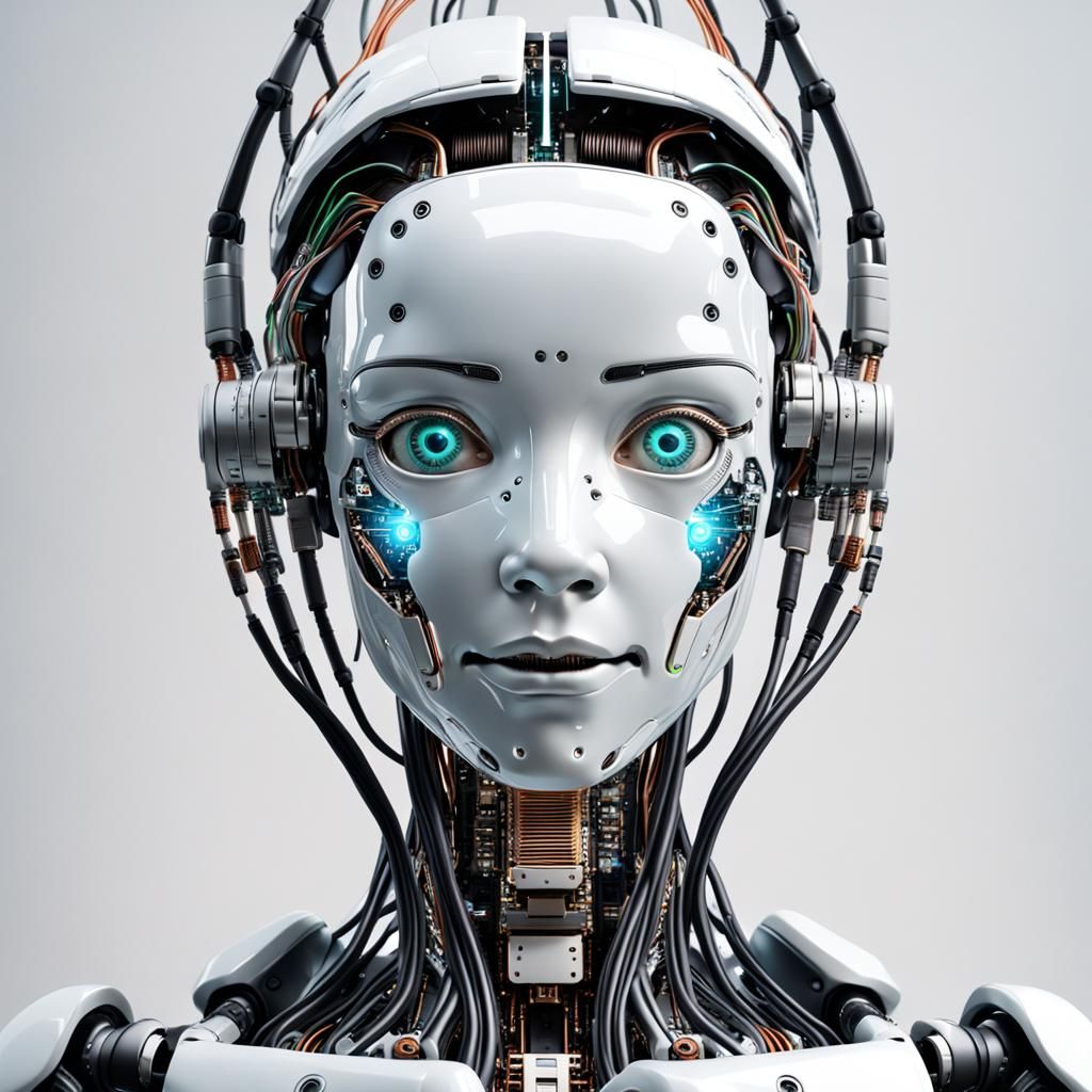 Realistic Robot Reveals Inner Circuitry