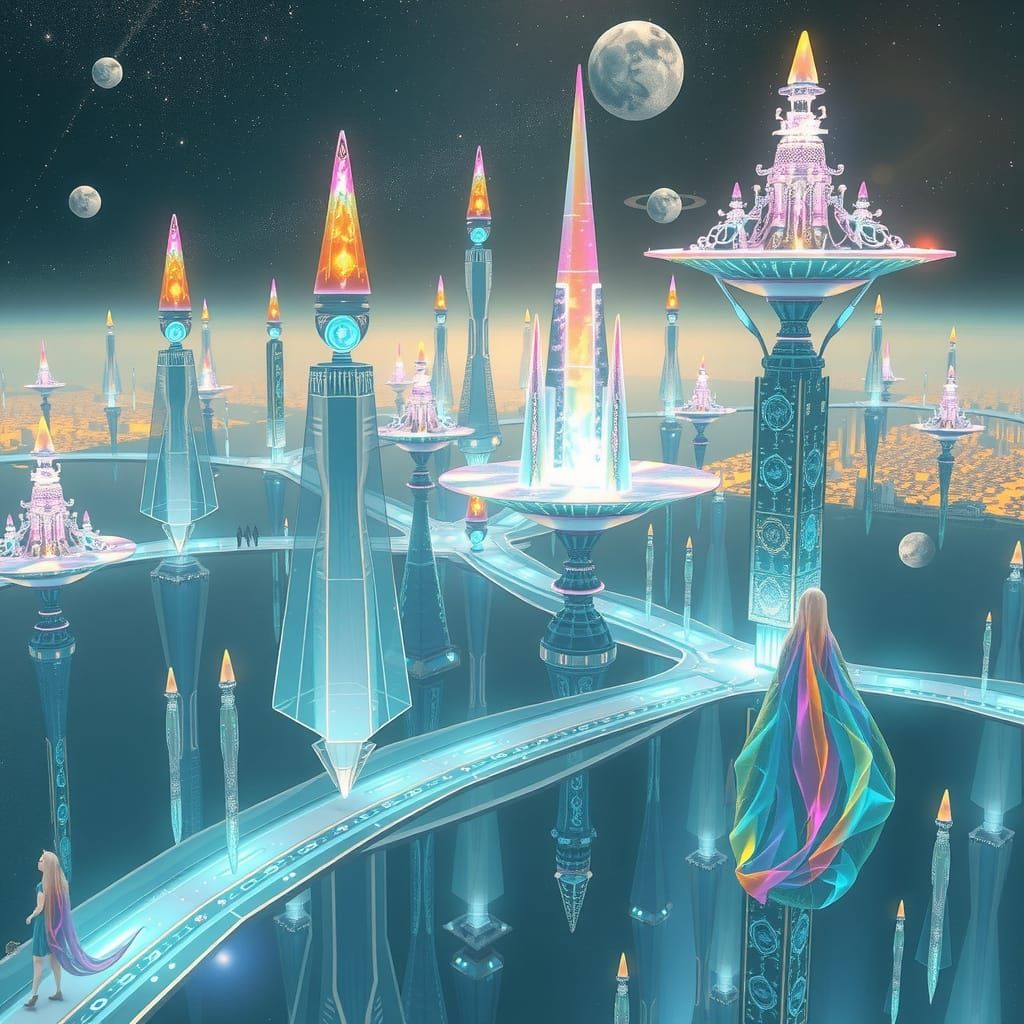 Ethereal Cities of Andromeda: Celestial Architecture and Lum...