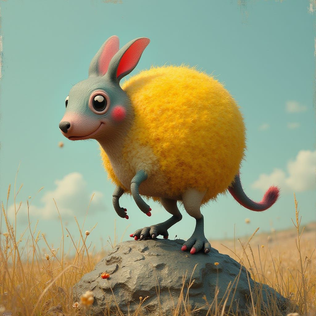 Realistic Ant on a Trunk, Detailed Art Style