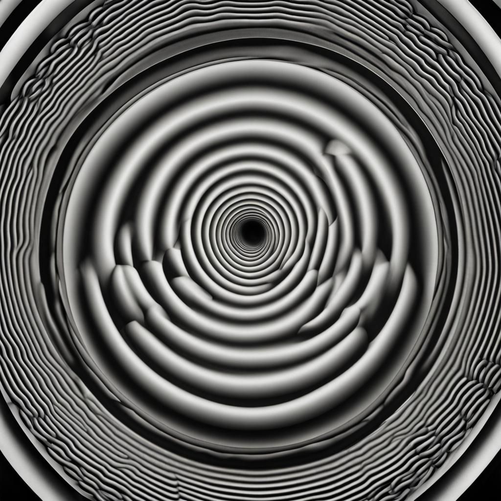 Intricate Optical Illusion with Circular Patterns
