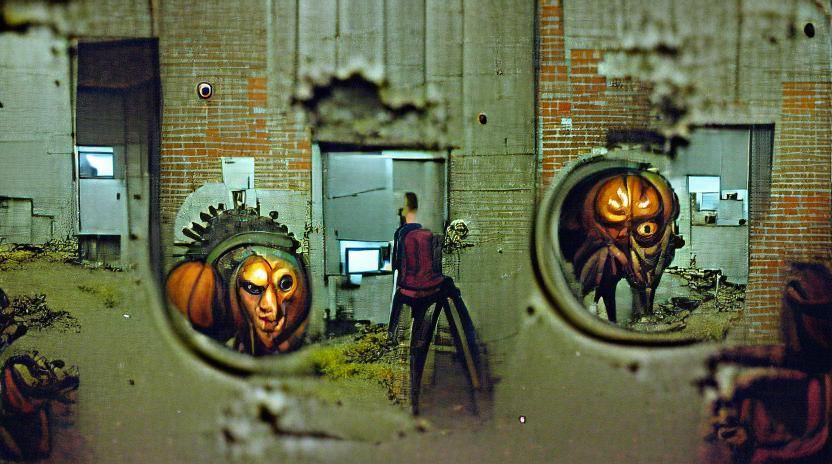 Pumpkinhead Bogeyman in Abandoned Factory