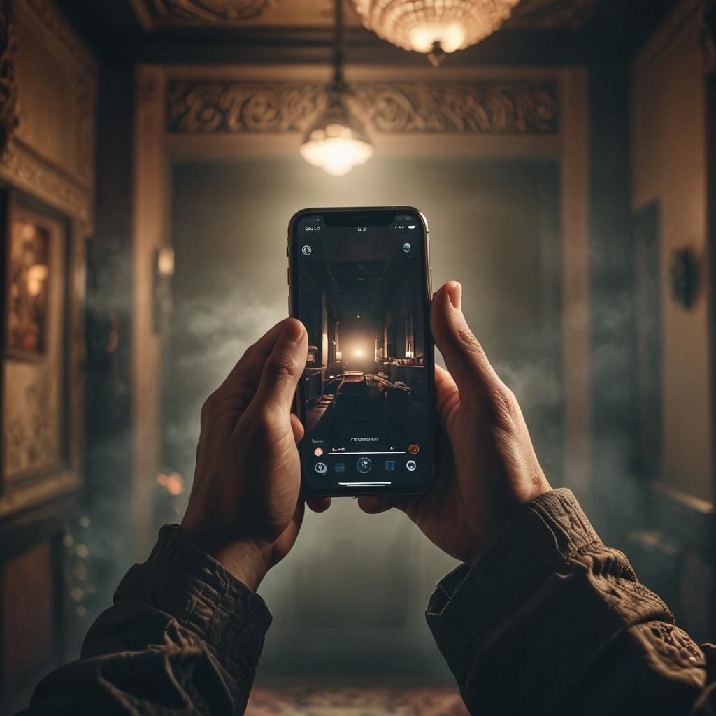 Hyperrealistic iPhone Close-Up in Cinematic Lighting