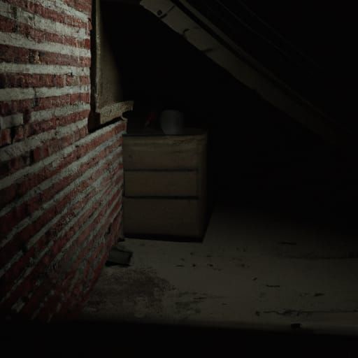 Liminal Horror: Hyperrealistic Dark Basement in 8k