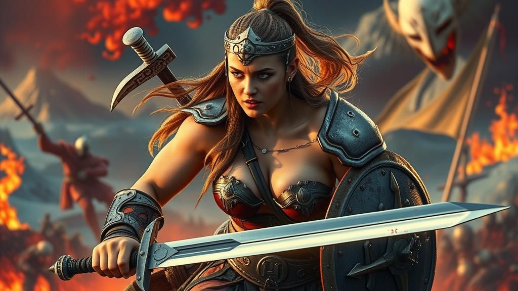 Viking Princess in Epic Blood Soaked Battle